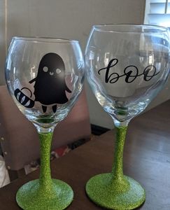 Wine glasses, $18 for both